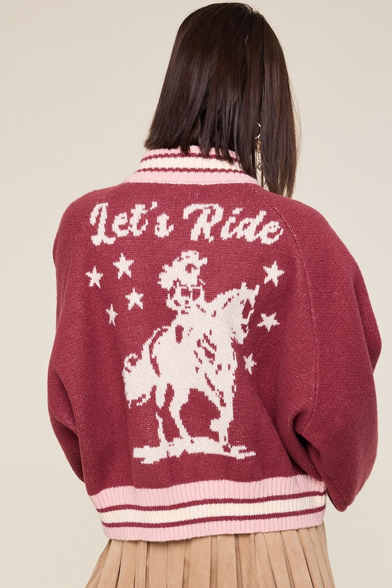 LET´S RIDE KNIT CARDIGAN
