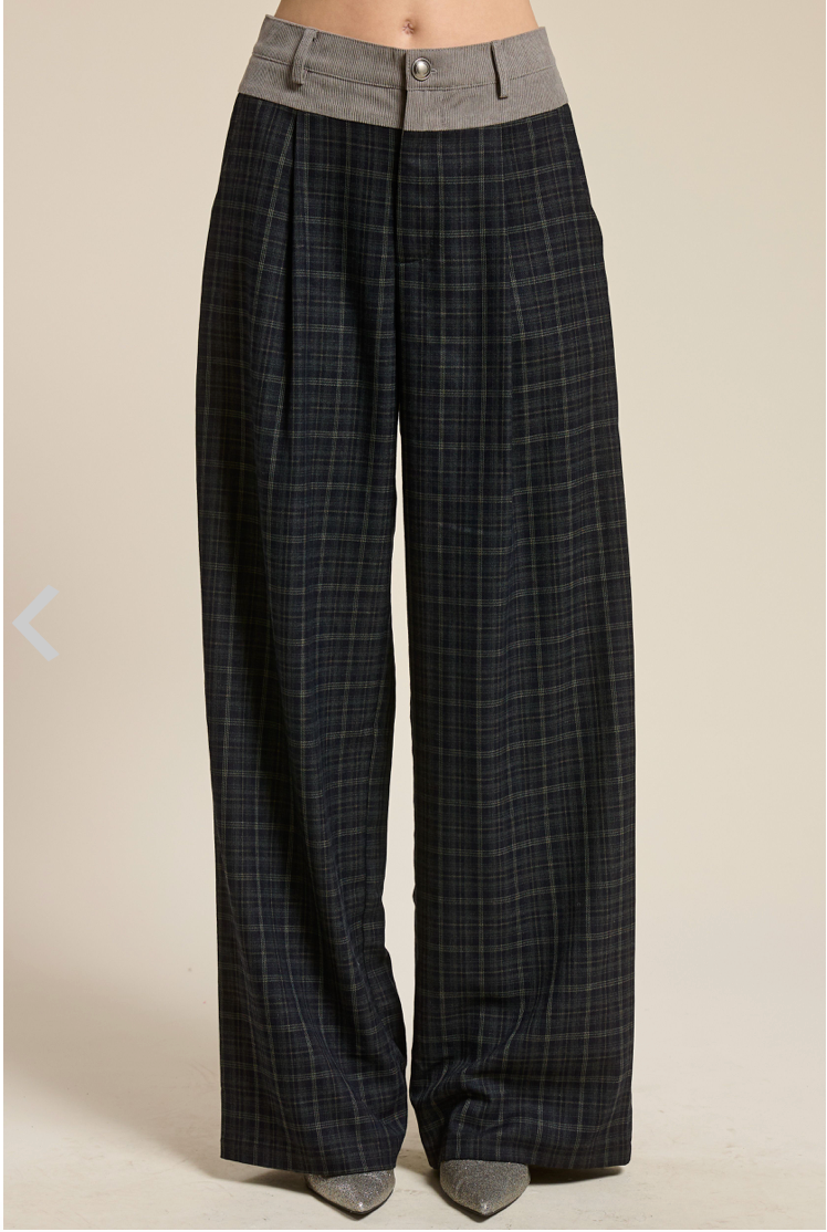 CHECK TROUSERS