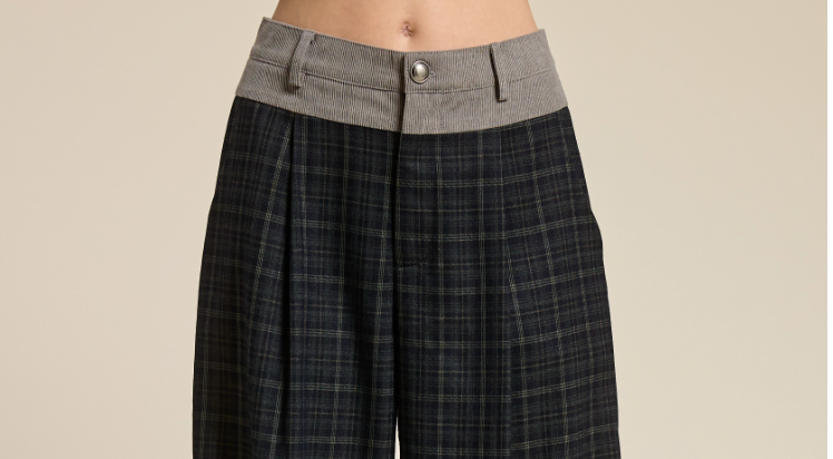 CHECK TROUSERS