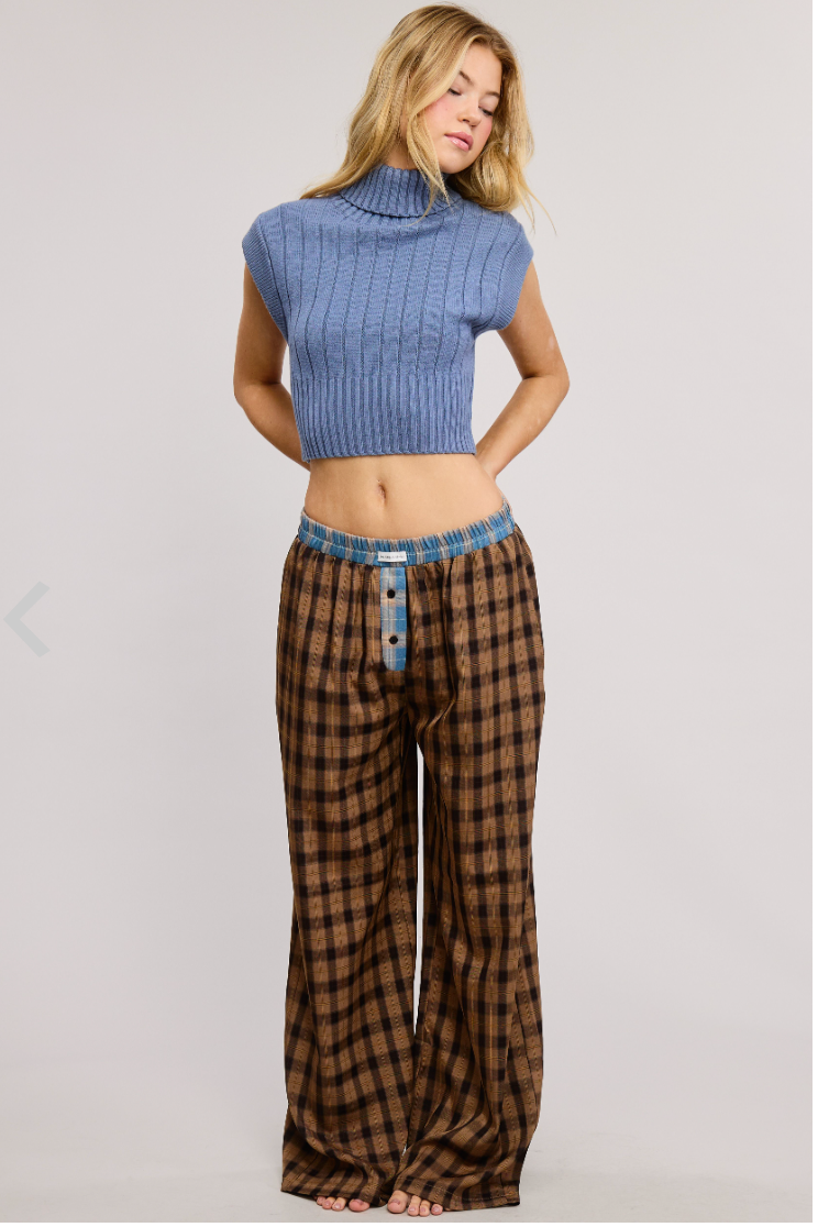 CHECK PANTS