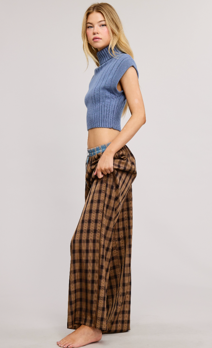 CHECK PANTS