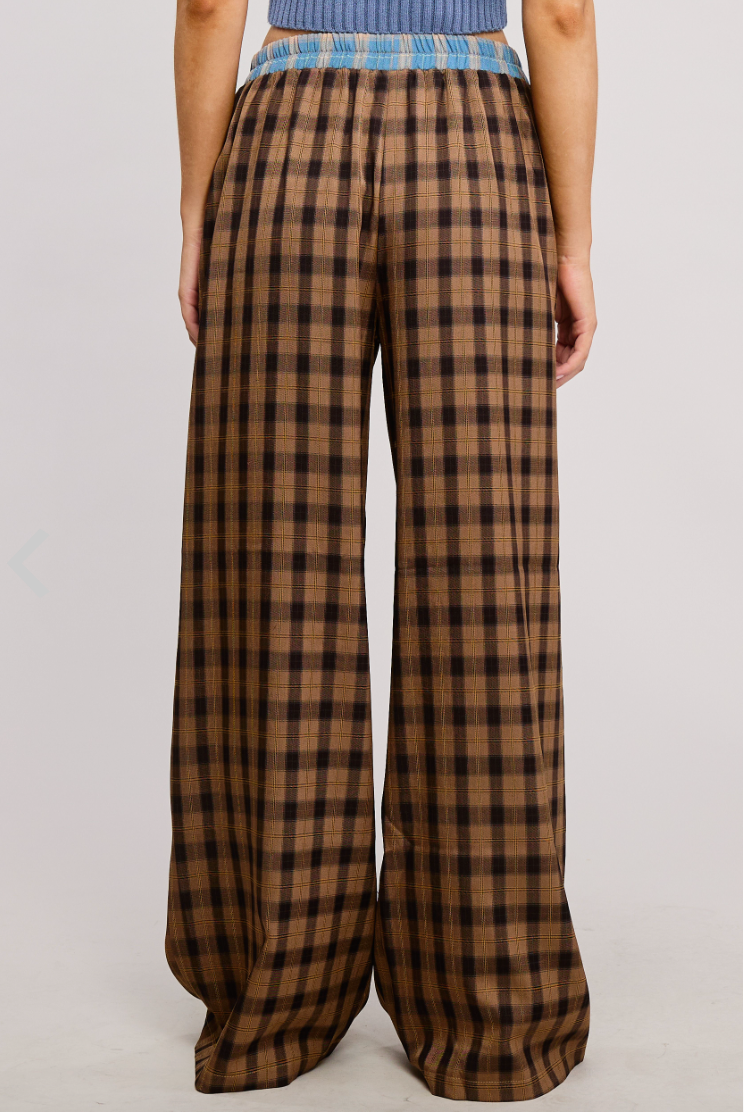 CHECK PANTS