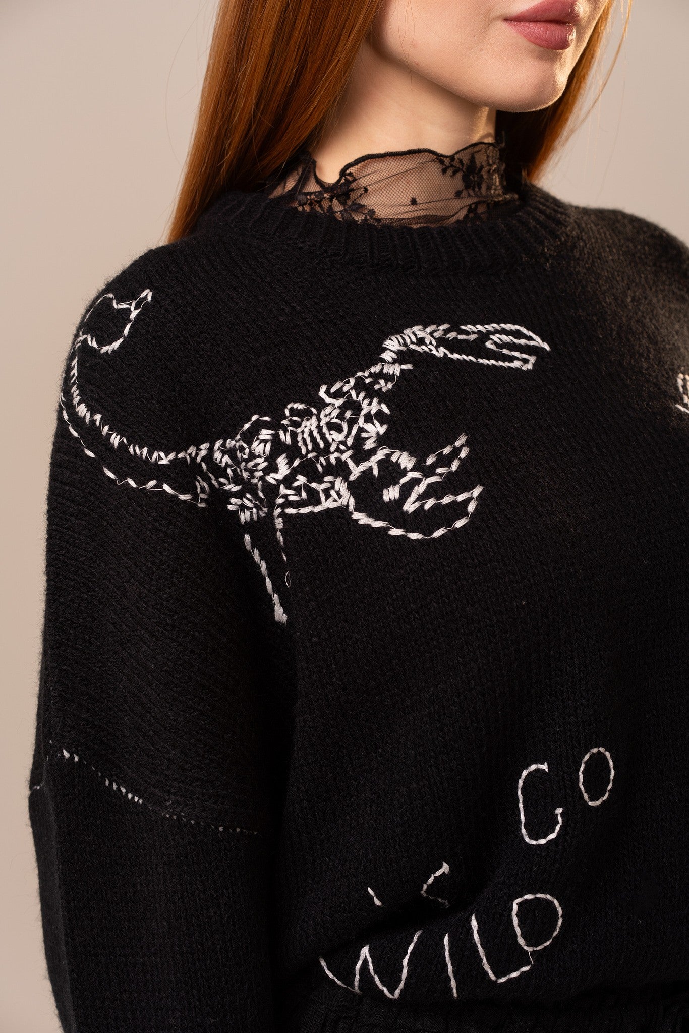 CREWNECK PRINT SWEATER