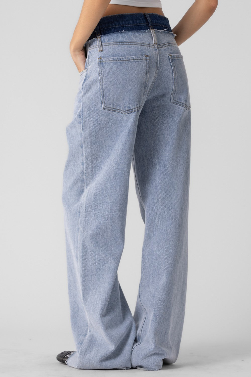 DOUBLE WAIST JEANS