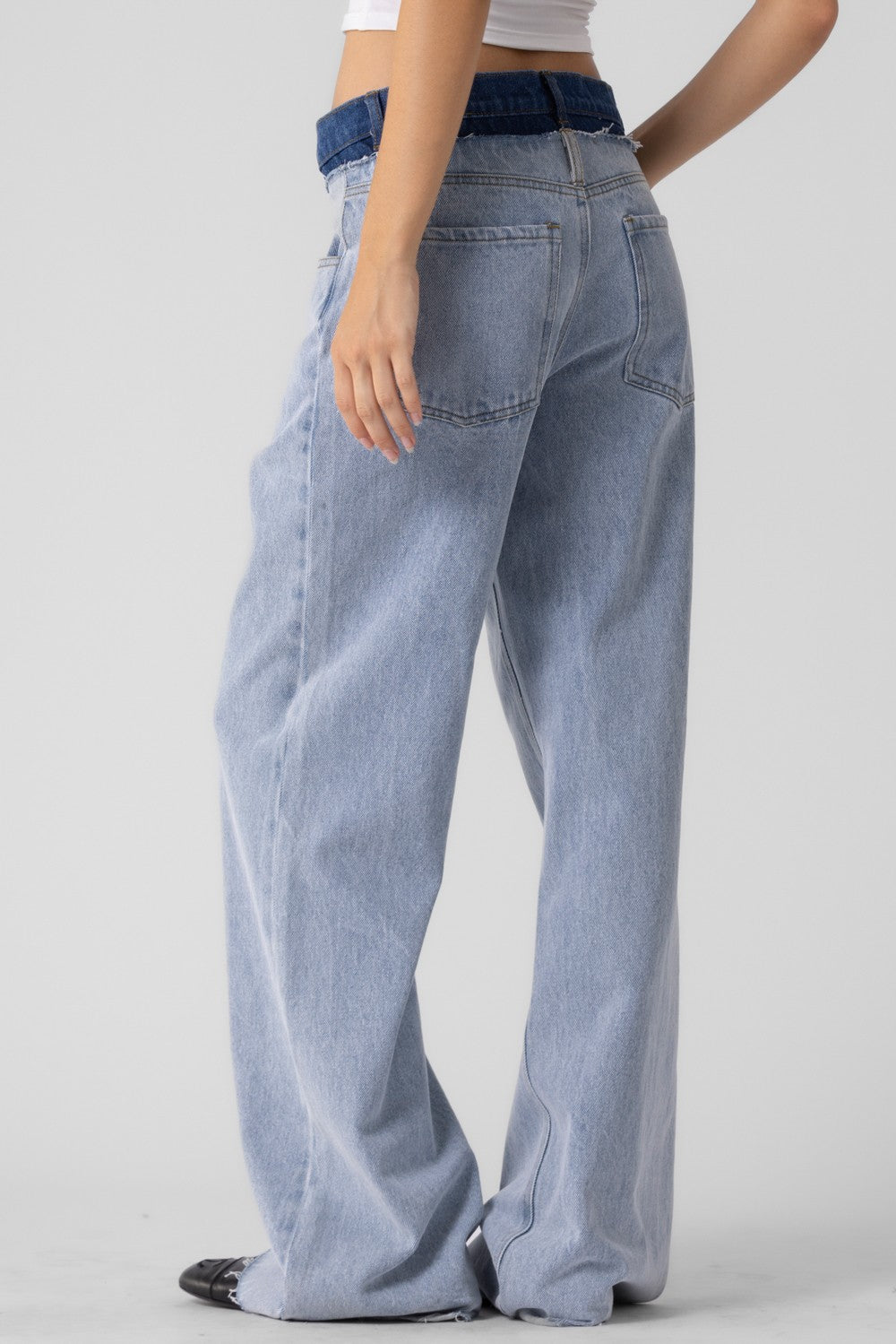 DOUBLE WAIST JEANS