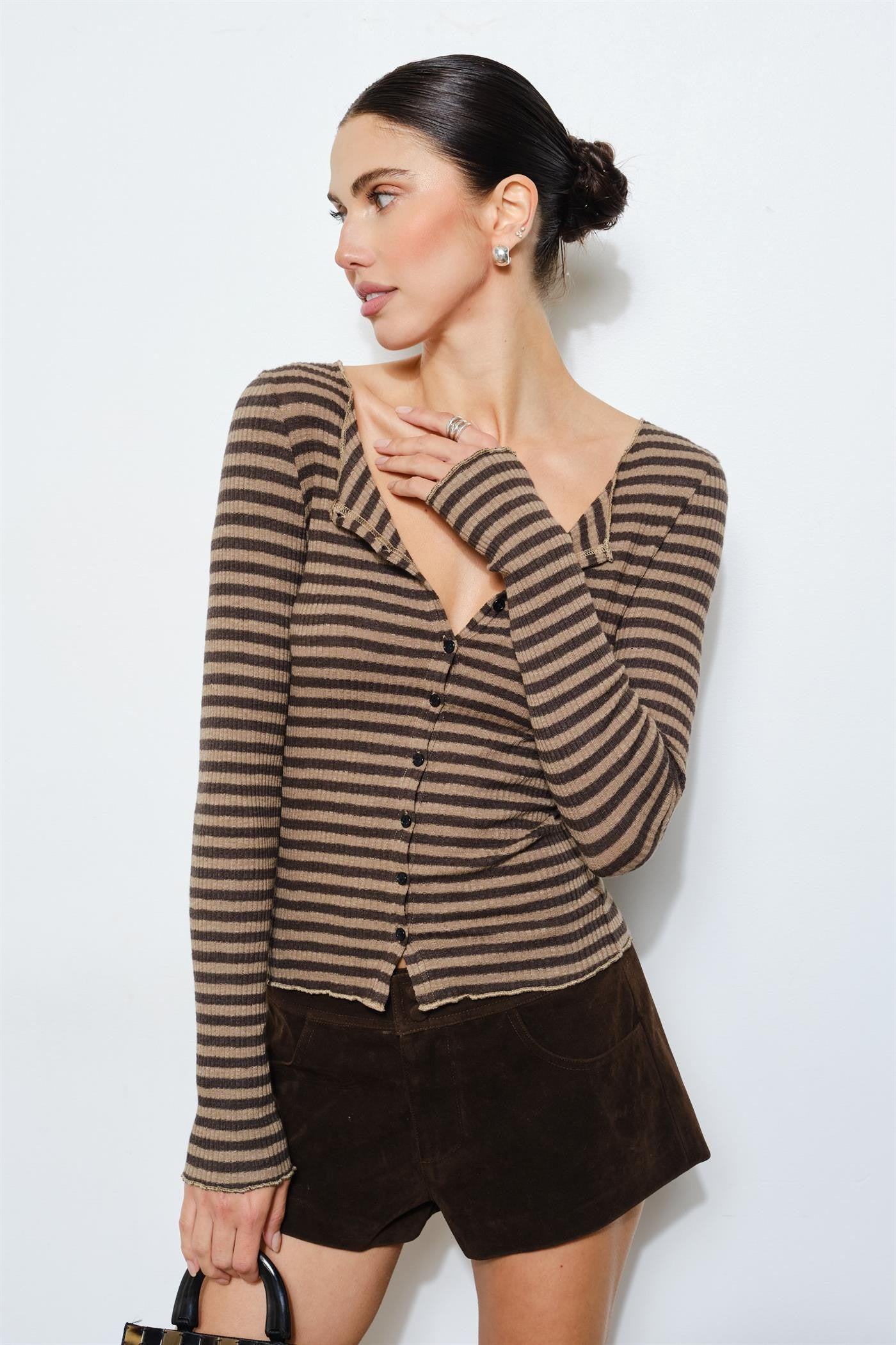 DREE STRIPED KNIT TOP