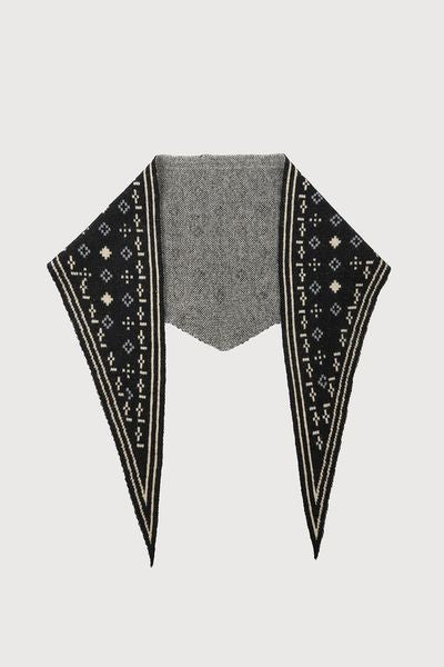 KNIT TRIANGLE SCARF