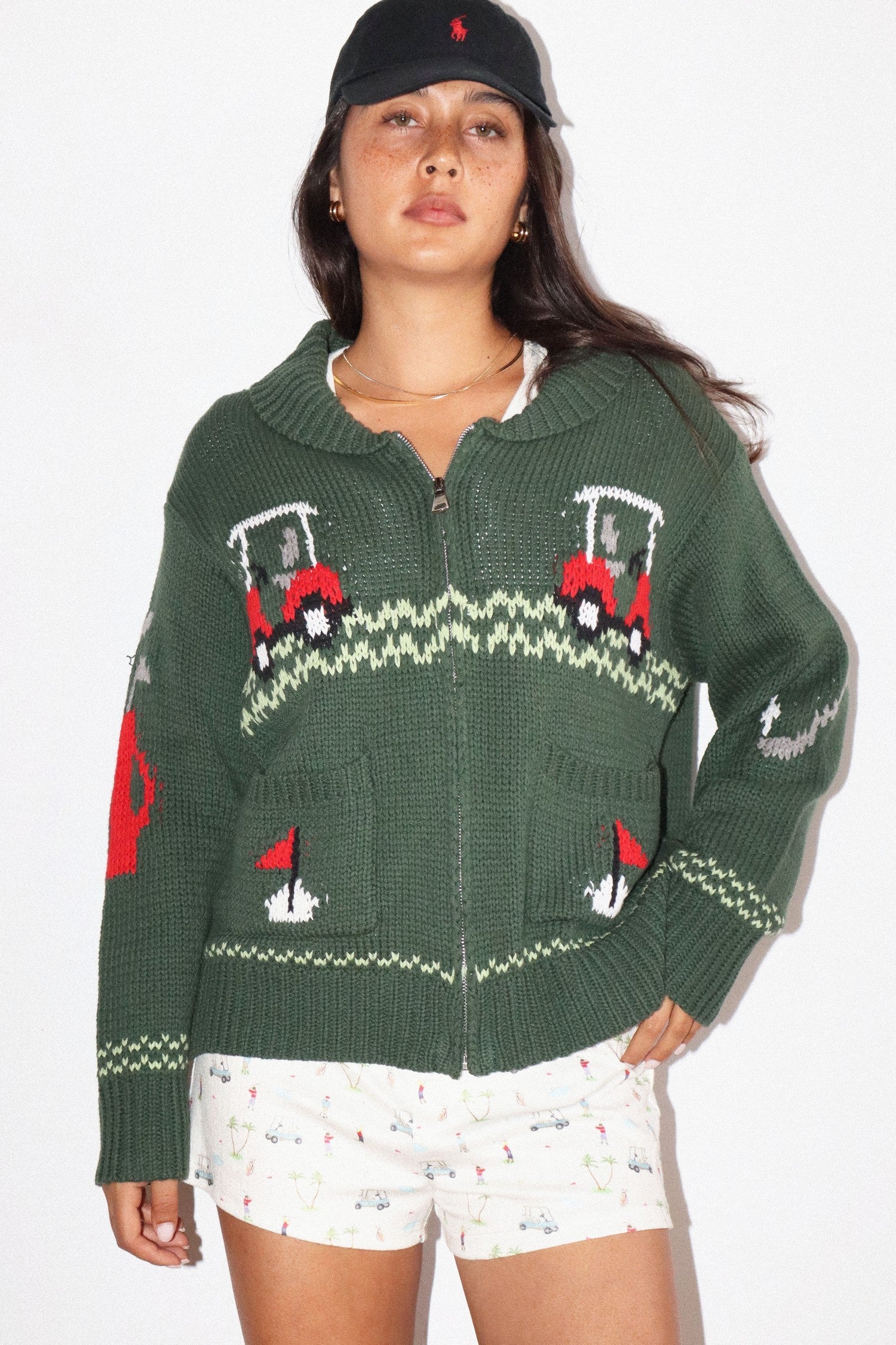 GOLF ZIP UP SWEATER