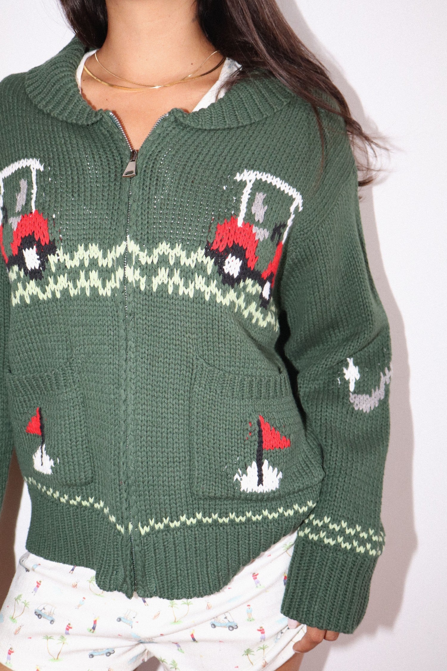GOLF ZIP UP SWEATER