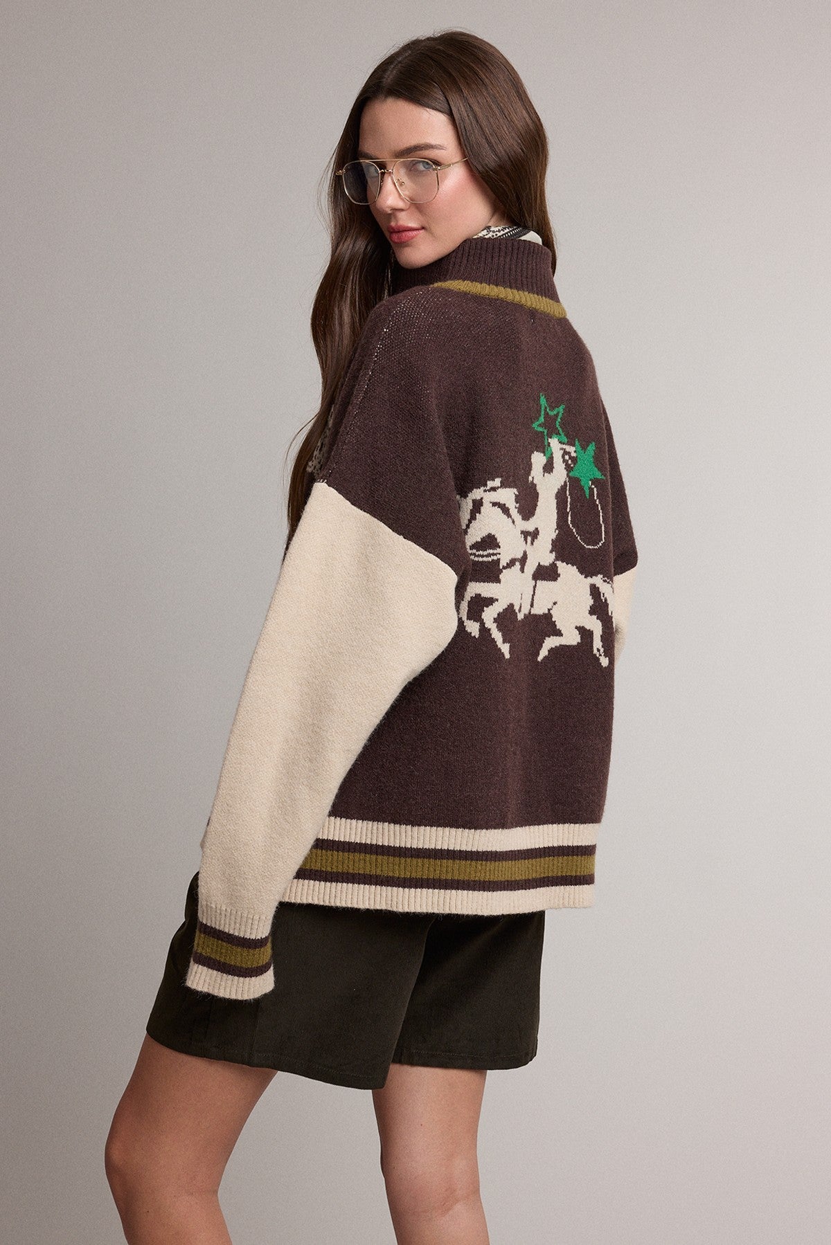 HORSE VARSITY CARDIGAN