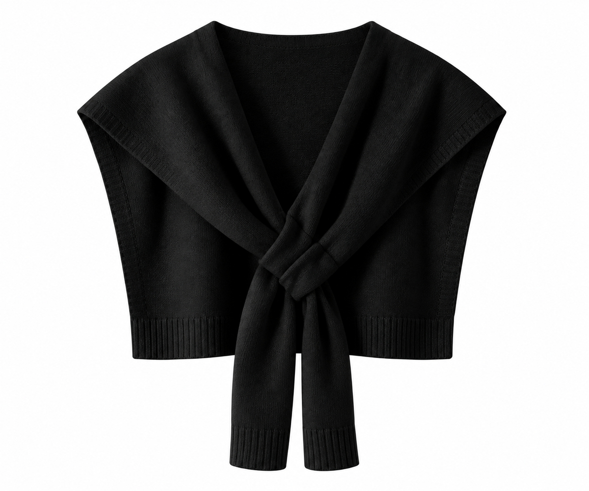 THE SHOULDER KNIT BLACK