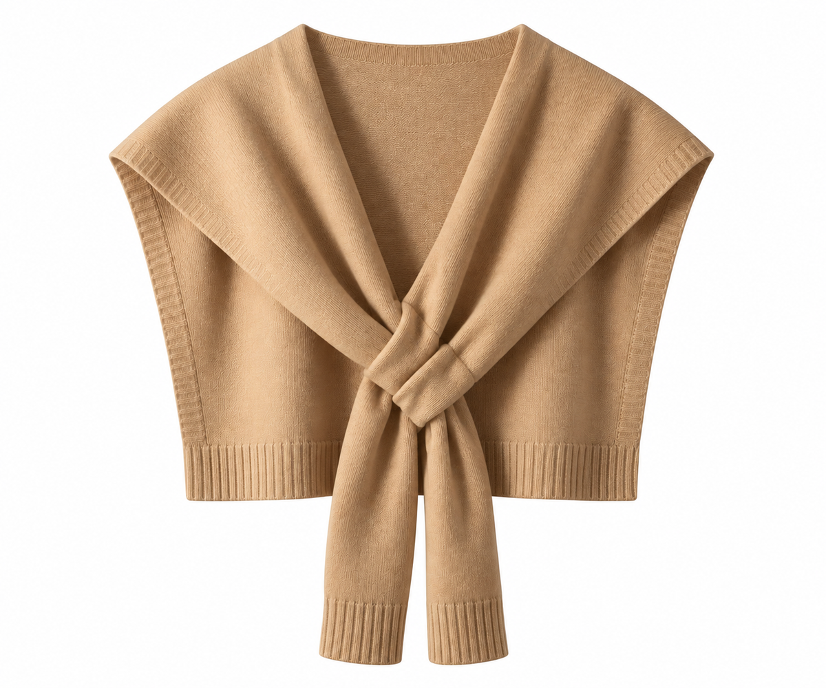 THE SHOULDER KNIT CAMEL