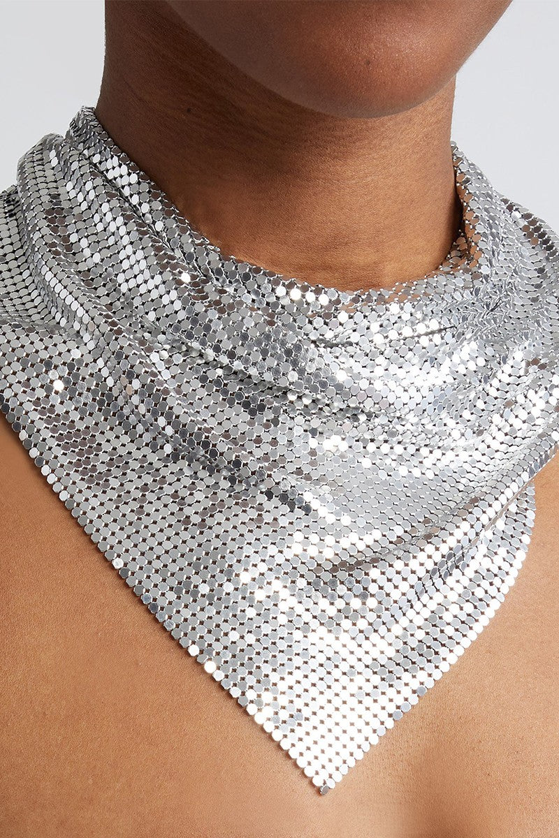 METALIC SEQUIN BANDANA