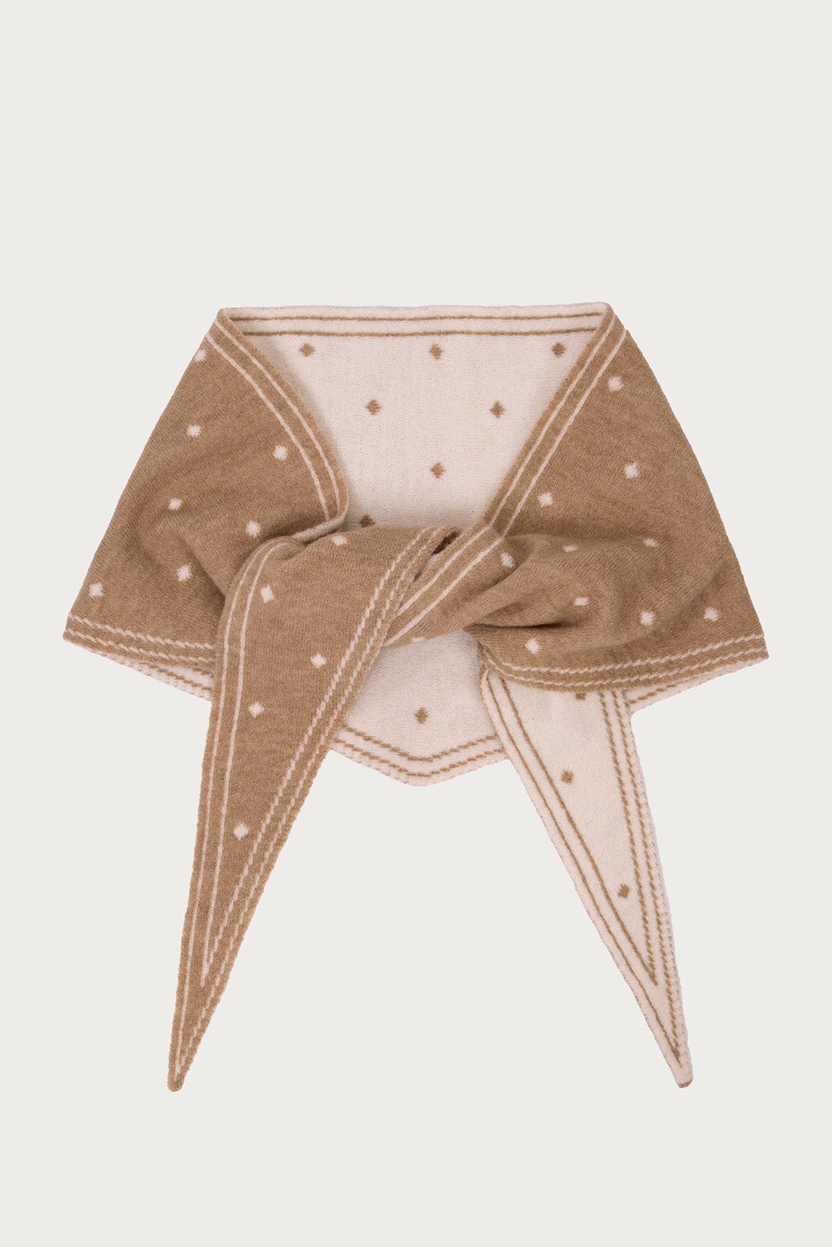 POLKA DOT TRIANGLE SCARF