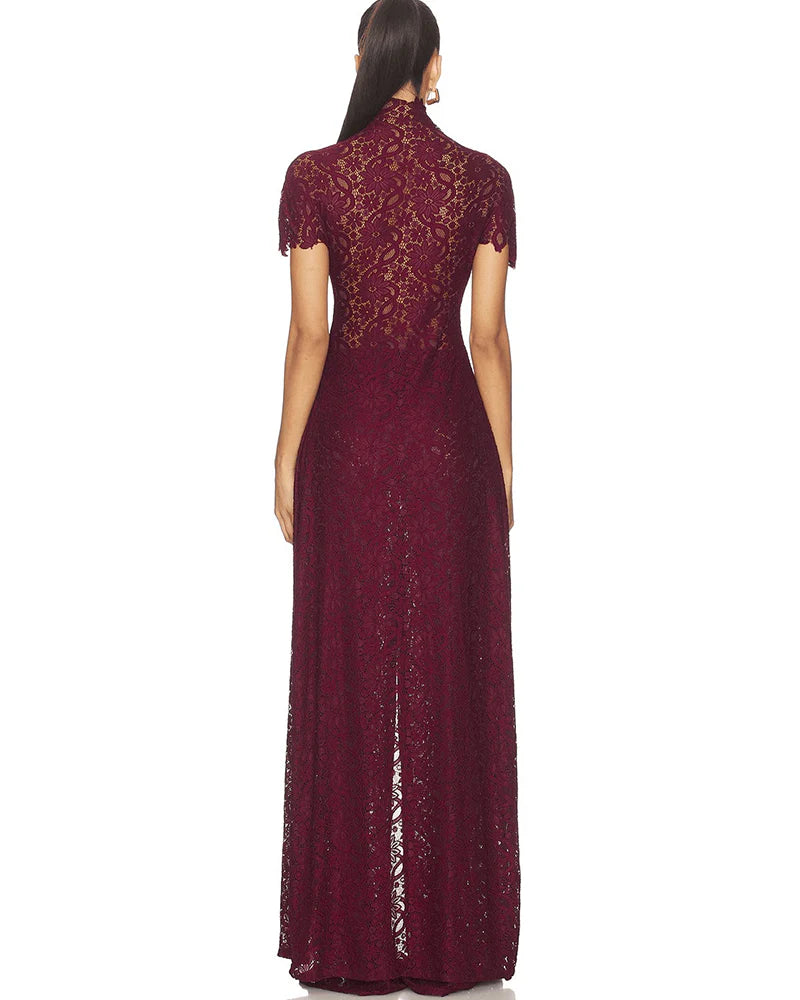 LACE BURGUNDY SET