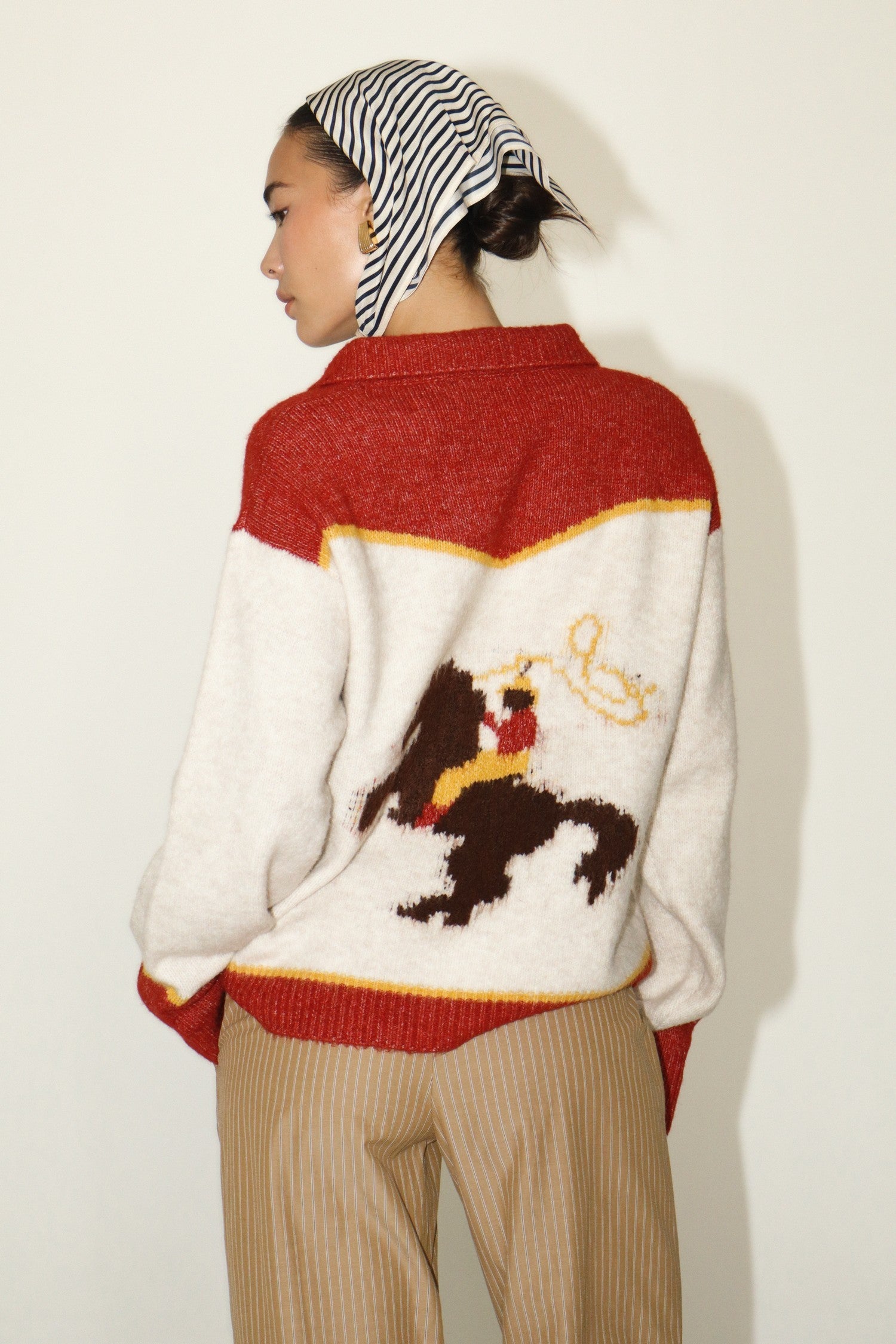 RODEO COWBOY KNIT SWEATER  