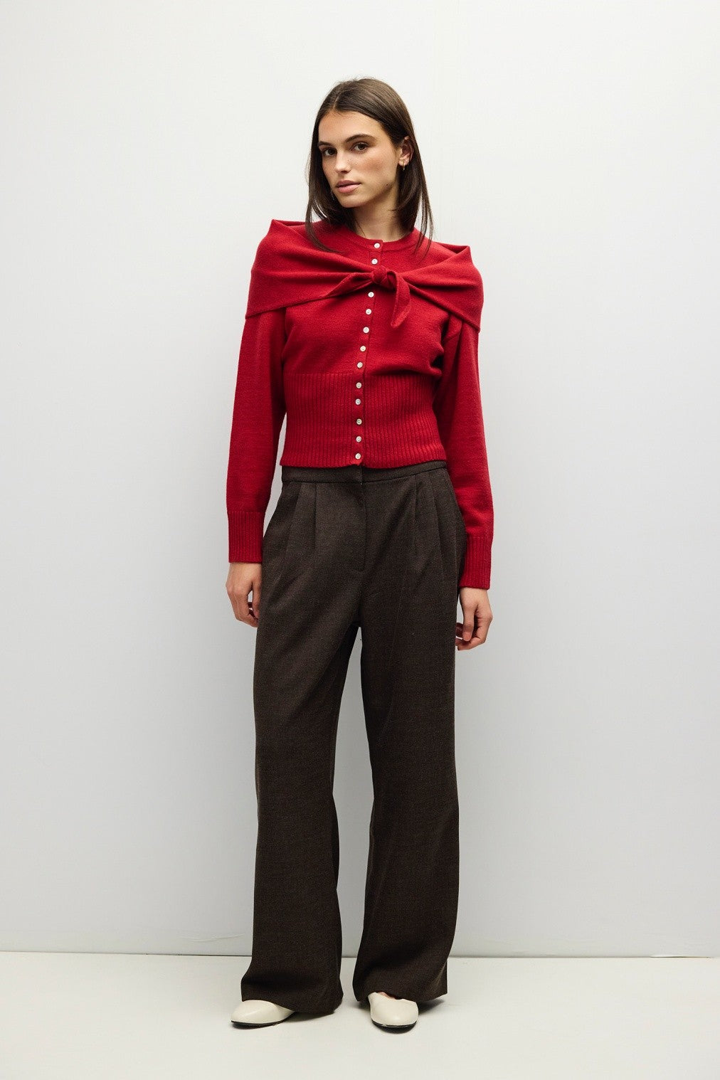THE BRIANA CARDIGAN CHERRY