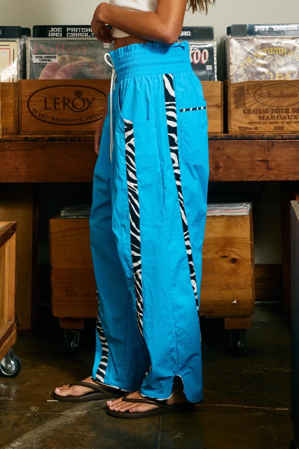 ZEBRA PARACHUTE PANTS