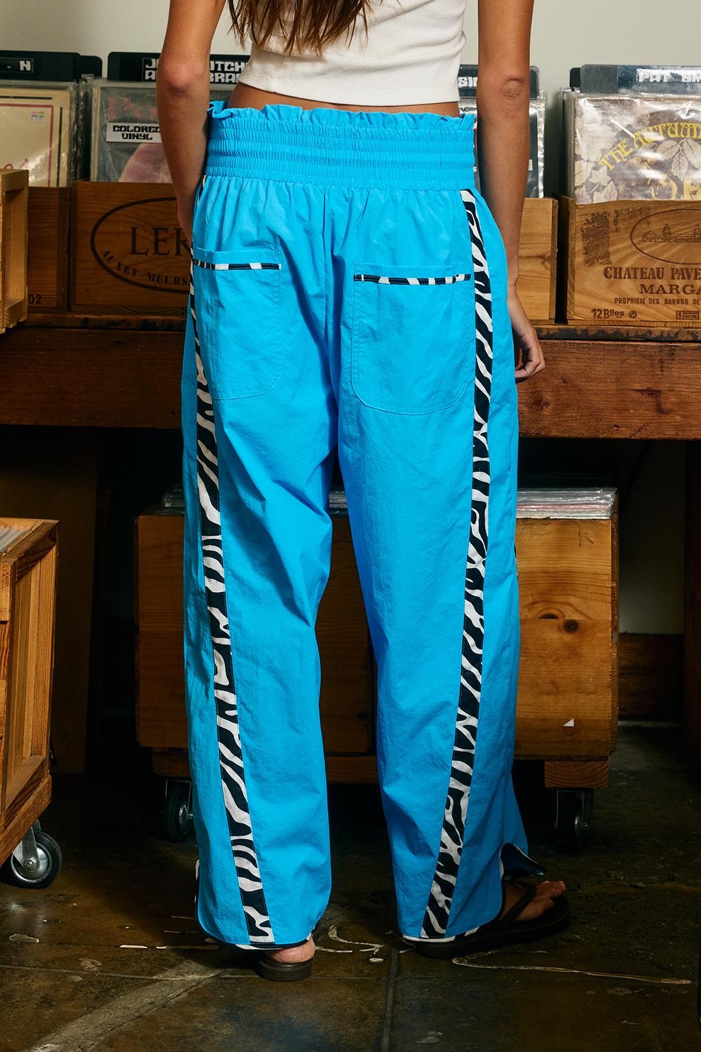ZEBRA PARACHUTE PANTS
